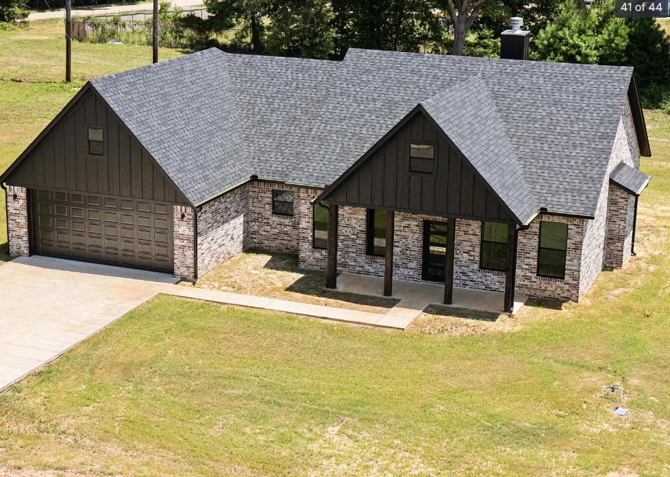 Front yard before landscape design in Longview TX