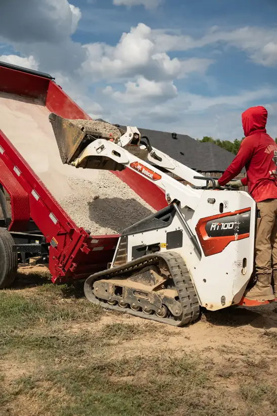 Moving base with the track loader, Kilgore, TX