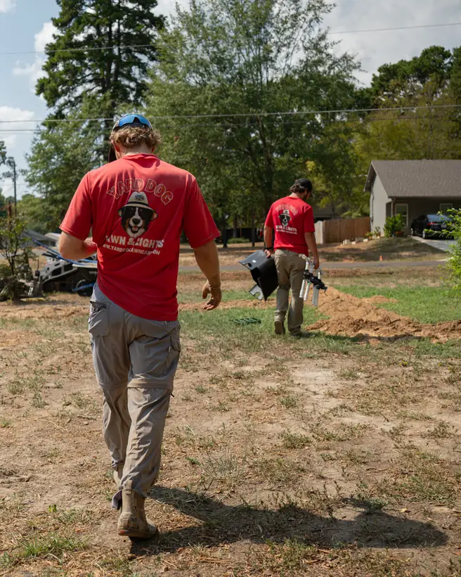 Walking the trench lines, Longview, TX